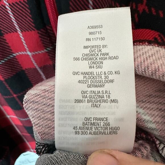 Quacker factory women’s zip up plaid sweater embroidered electric grandma - Picture 7 of 11